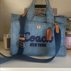 COACH Denim Tote Bag